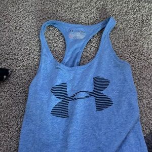 Under armour baby blue tank top xs